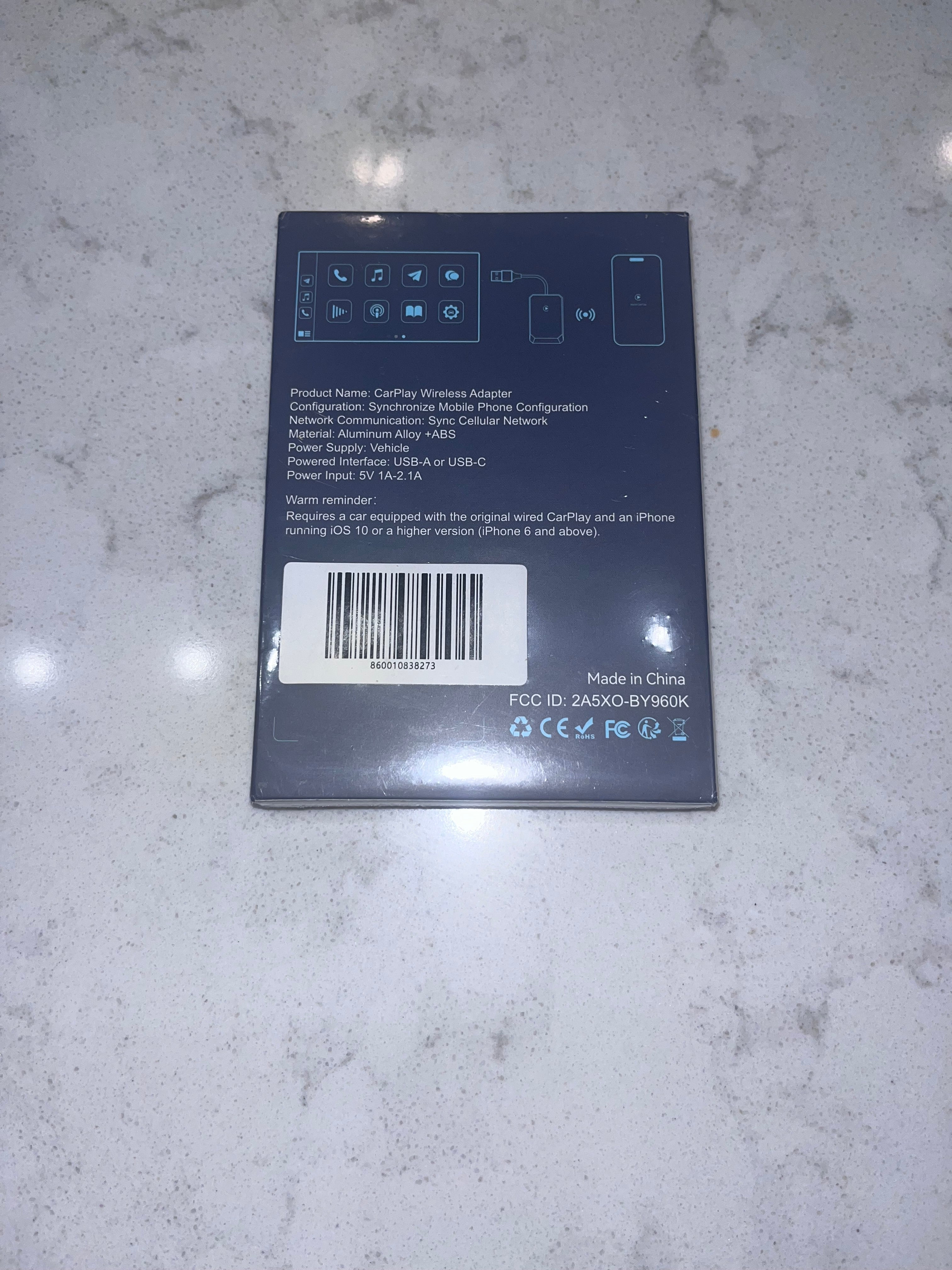 Brand New TERUNSOUI Wireless Carplay Adapter, Converts Wired to Wireless carplay Adapter for iPhone, Wireless Control Plug & Play Carplay for Cars from 2017 & for Apple iPhone iOS 10+